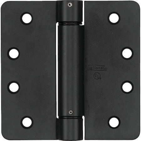 National 4 In. Oil Rubbed Bronze 5/8 In. Radius Spring Door Hinge N351015